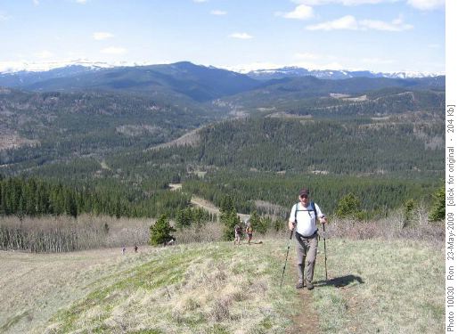 {343 Dav Lad} nearing the top of Mesa Butte