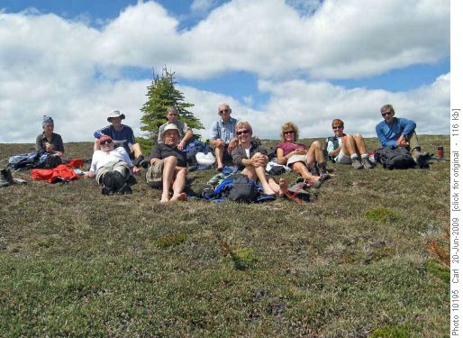 Group on Old Baldy Ridge Group on Old Baldy Ridge