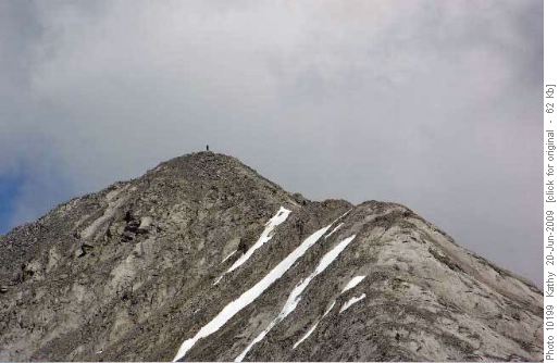 Mutineers at and nearing the summit of Old Baldy Mtn Mutineers at and nearing the summit of Old Baldy Mtn