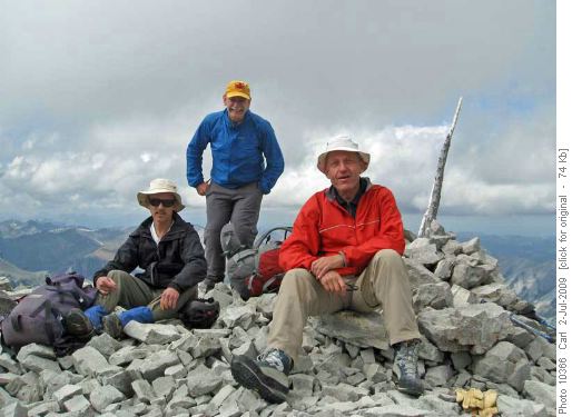 Jack John and Carl on Mt Glasgow