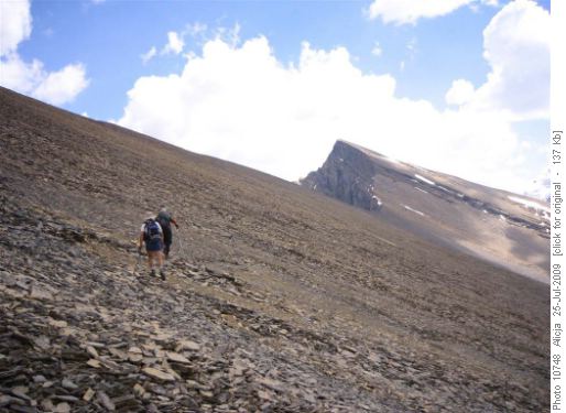 James and Bob heading to the ridge