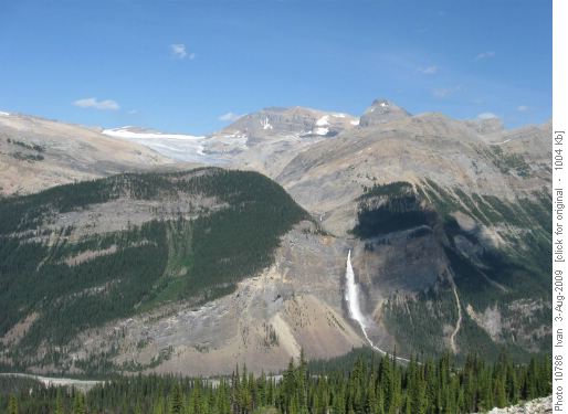 Takakkaw Falls and Daly Glacier