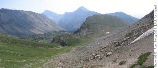 View east from North Buller Pass