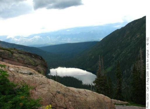 View of Glacier Lake and Rocky Mountain Trench