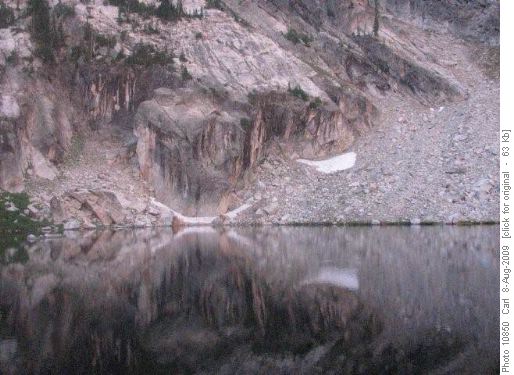 Alpenglow at Lower Trail Creek lake