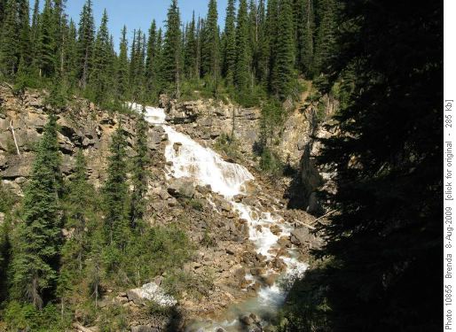 One of the waterfalls along the trail