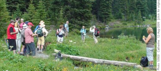 break time at Chester Lake