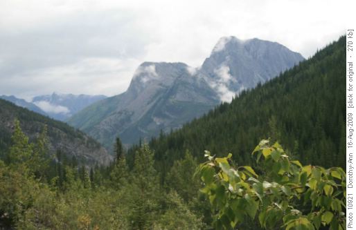 Looking back down the valley