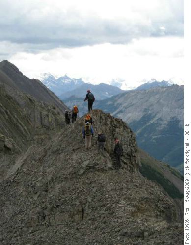 heading South with good views