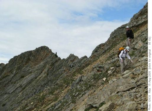 nearing the end on sandstone and lichen