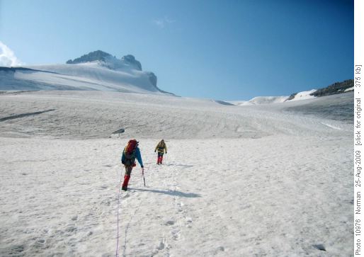 North glacier to Mt Hector