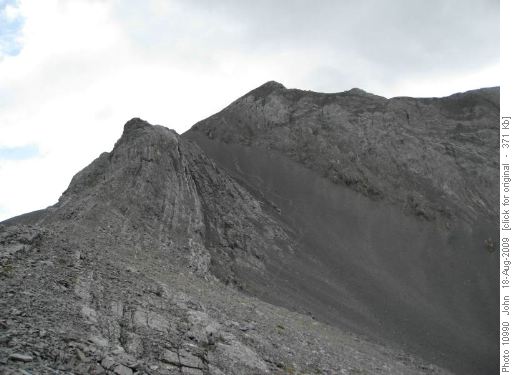 View of route up Mount Utopia