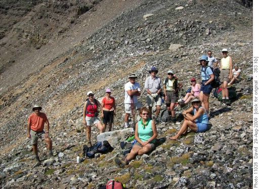 The group on Wenkchemna Pass