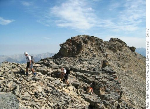 Summit area of Mt Kidd south summit
