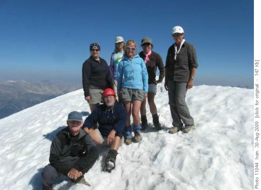 Mt.Temple summit/ Greg, Alicja, Ivan, Sim, Maryeta, Yoko, Janice