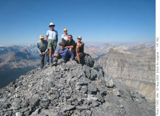 Summit group on Little Hector
