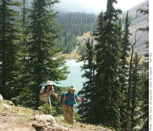 Last steep section between lakes
