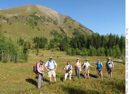 Group in front of South End of Pocaterra Ridge