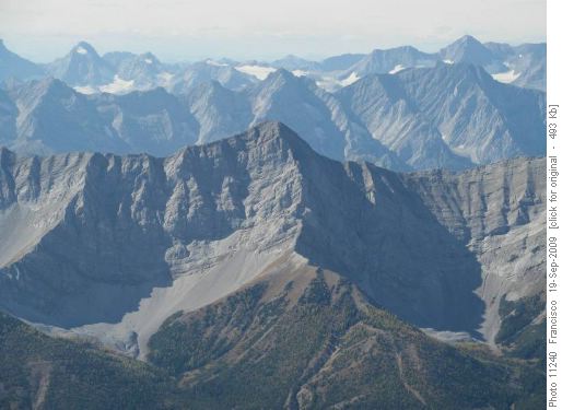 Looking west from summit. Storelk in foreground
