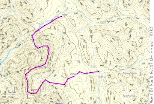 Compression Ridge Trip Map