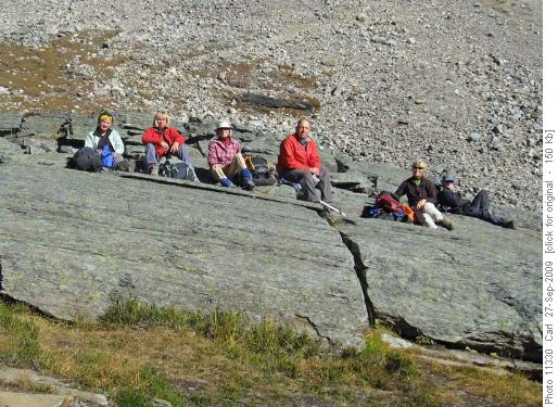 First lunch at Oesa Lake