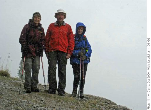 At our highest elevation on Sulphur Mtn fire road At our highest elevation on Sulphur Mtn fire road