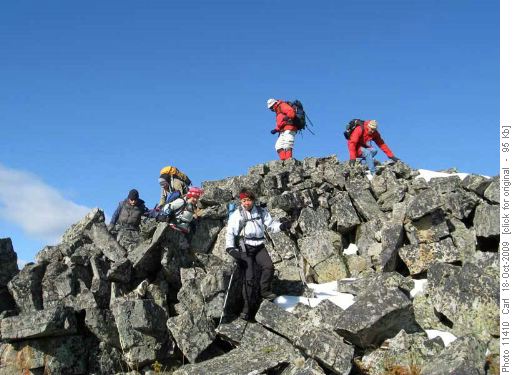 A bit of off-trail on Powderface Ridge
