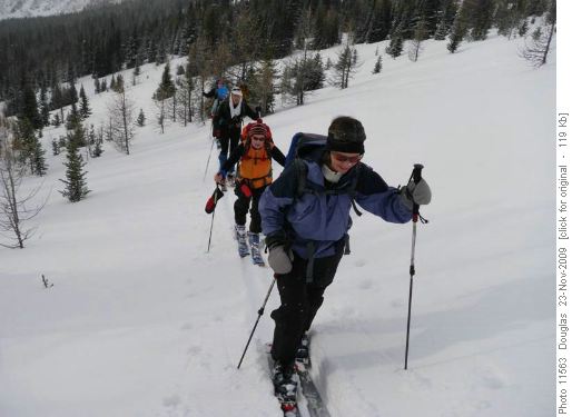 Nearing the top on the first climb