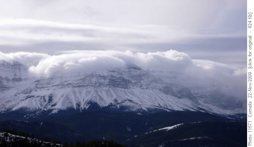Stormy Front Ranges West of Cat Ck Hills. Mt McLaren (2,743m).