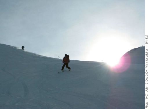 Descending from Asulkan cabin.