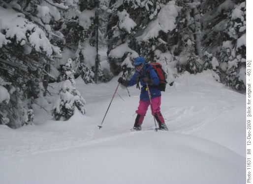 {172 Christine Grotefeld} descending Taylor Creek