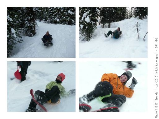 Who says you have to stay on your feet to have fun!