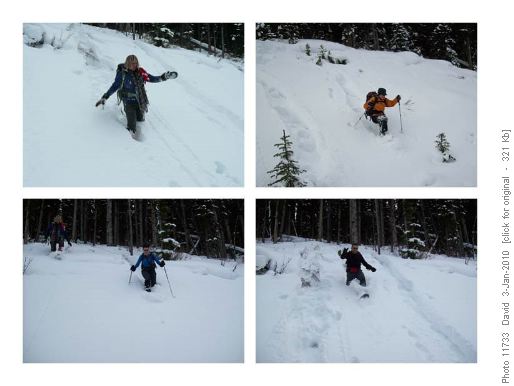 Playing on the side hills