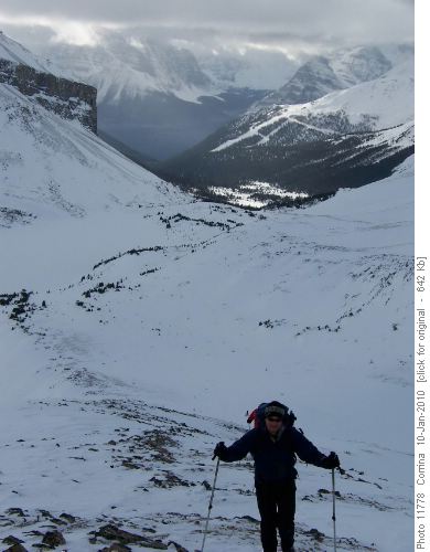 {1358 Russ Siebert} on the ridge to summit