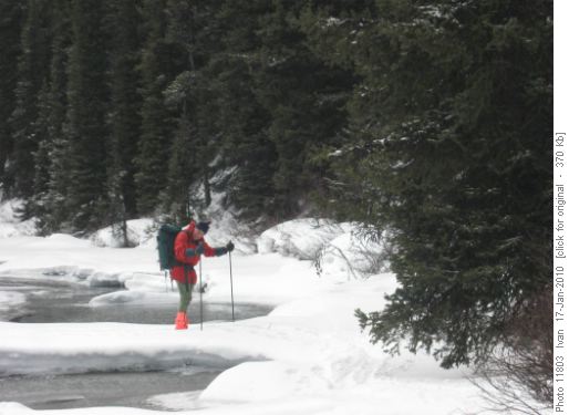 Spray River crossing/Wally/.