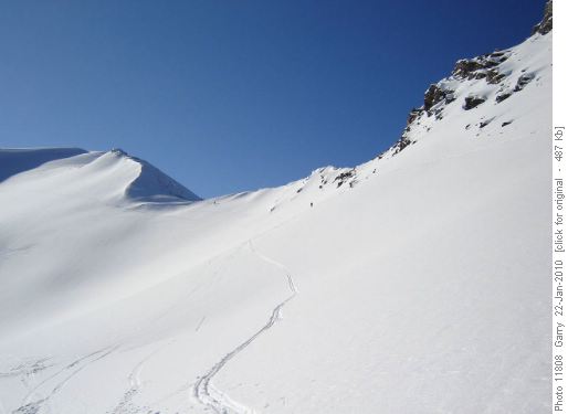 Baker Creek side of col.