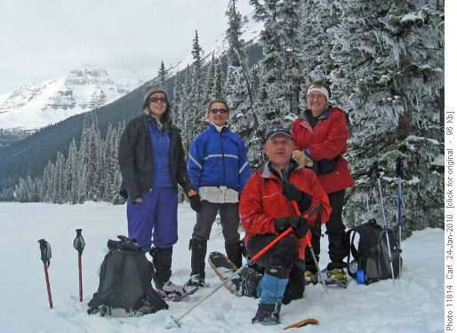 Sharon, Zora, Carl, and Barb at Boom Lake
