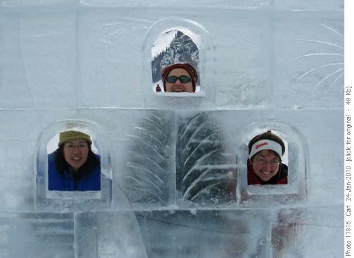 At Lake Louise Ice Castle