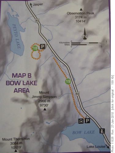 Bow Lake area easy trails
