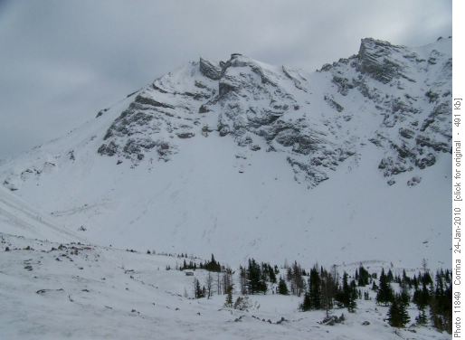 High Point Before Dropping to The Valley for snow