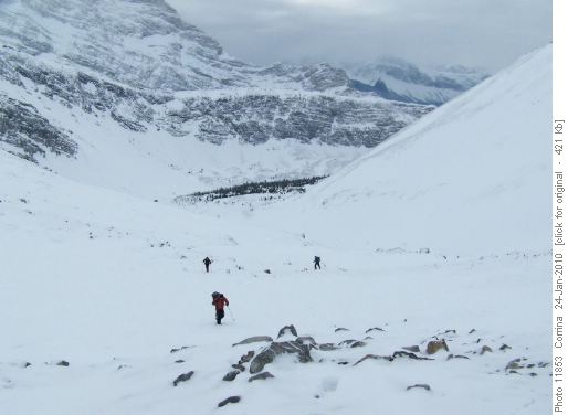 Part of the Group Climbing up to South Buller Pass