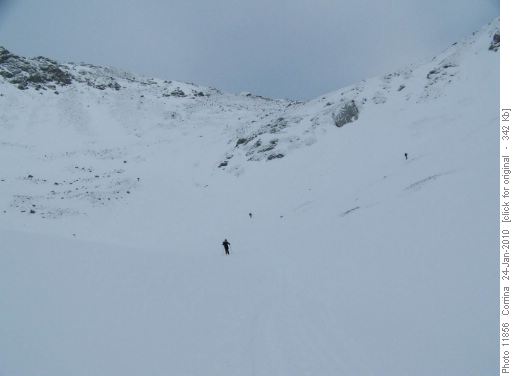 Skiing Down from South Buller Pass