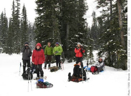 Lunch in West Elk Pass on the BC Border
