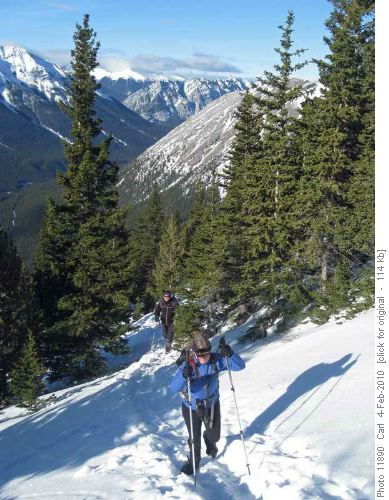 Trudging up to Ha Ling on another fabulous day Trudging up to Ha Ling on another fabulous day