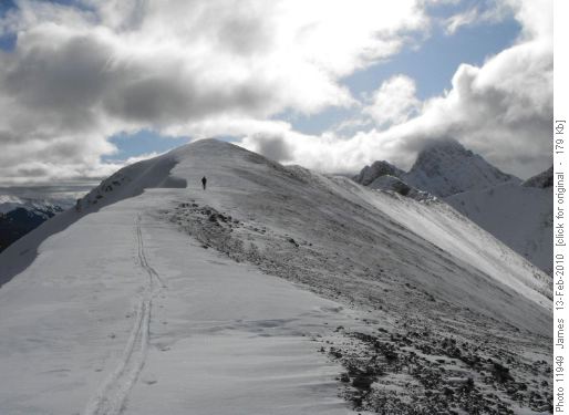 Making tracks to the lunch spot