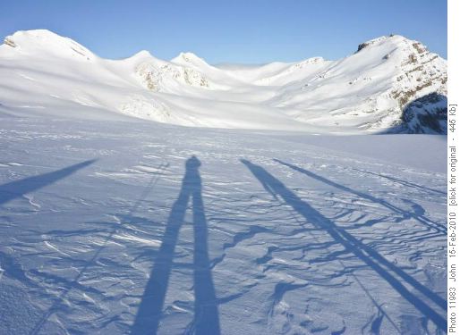 Morning Shadows - Wapta Icefield Morning Shadows - Wapta Icefield