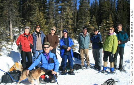 The group at lunch Karen, Ann, Cynthia, Anne, Brian, Dave, Madeleine, Bill and, in front, Ron and Skylar