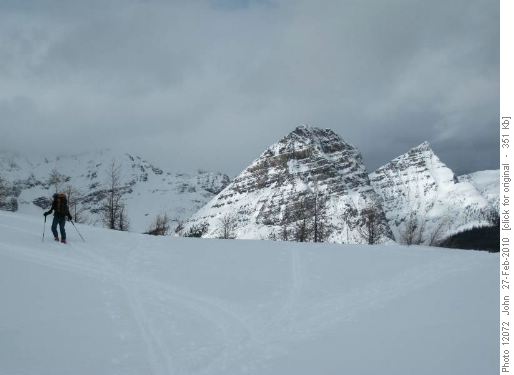 Healy Pass and the Pharoah peaks.