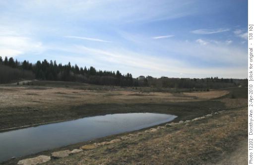 One of the new storm ponds