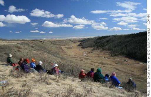 Lunch with a view up-valley